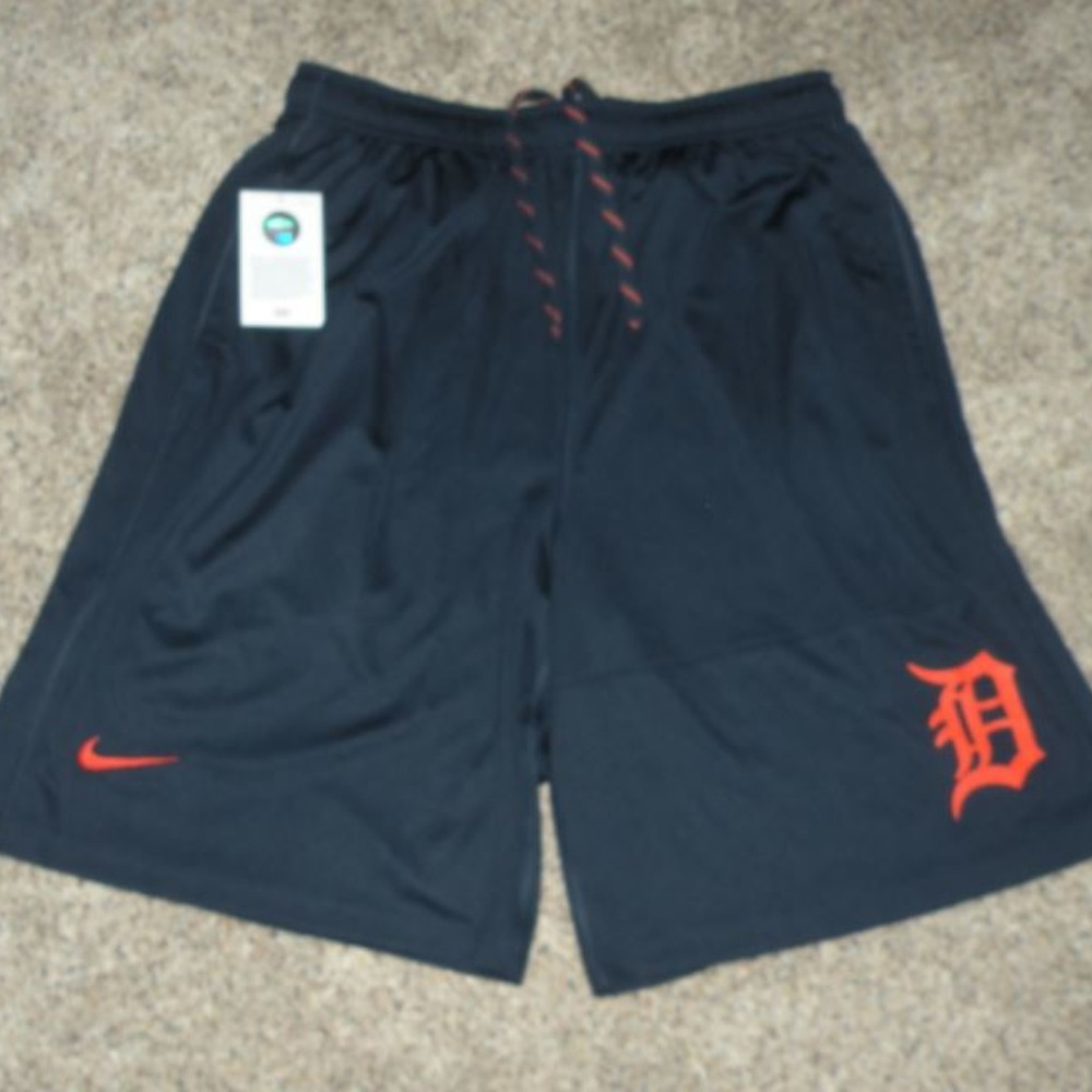 Nike Dry-Fit Detroit Tigers Baseball Navy Shorts
